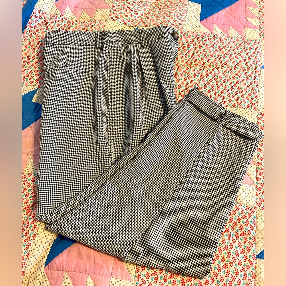 Topshop houndstooth dress pants